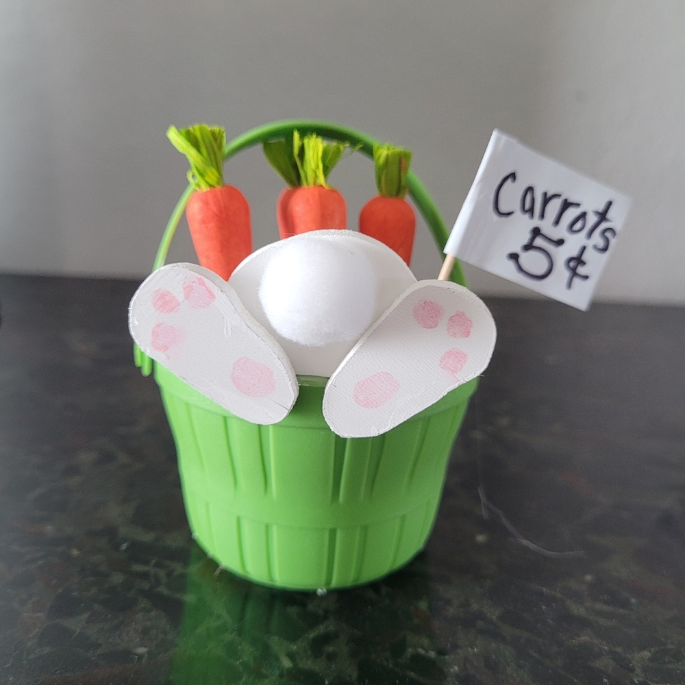 Easter Bunny Bum Decor 3.5x4"